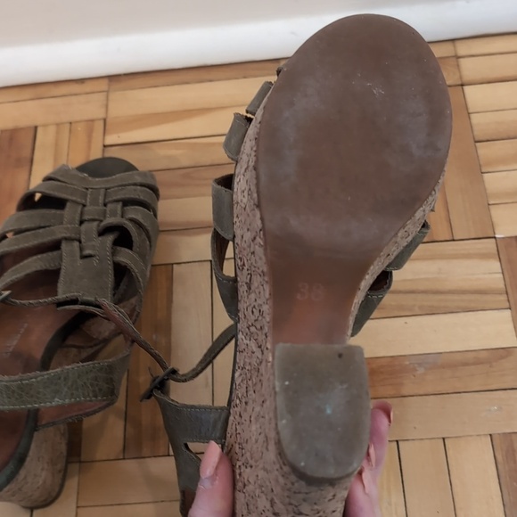 Jeffrey Campbell Platform Wedge Sandals Size 38 - Picture 7 of 9